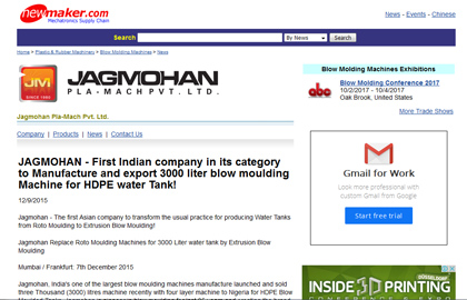 All electric extrusion Blow Moulding Machine